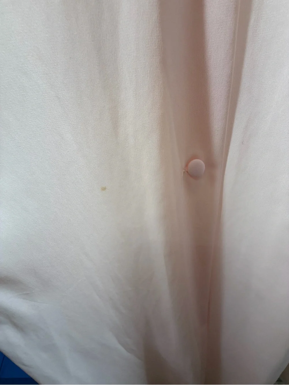 Vintage Shadowline Nylon Long Pink Lace-Trim Nightgown Size M Flawed see below